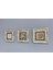 Decor Çerçeveli Taş Duvar Dekoru 20 x 20 cm 3 Lü Set Fatma Ana Eli 2 Adet Çini Desen 3