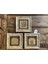Decor Çerçeveli Taş Duvar Dekoru 20 x 20 cm 3 Lü Vav Allah Muhammed 1