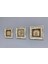 Decor Çerçeveli Taş Duvar Dekoru 20 x 20 cm 3 Lü Vav Allah Muhammed 3