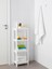 Vesken 23X100 cm Raf Banyo Duş Şampuan Lif Rafı Geçme Havlu Ünitesi Beyaz 1