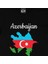 Azerbaycan Haritalı ve Bayraklı Siyah Tişört 2