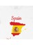 Ispanya Haritalı ve Bayraklı Tişört 2