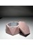 RocArt Home Altıgen Beton Kül Tablası (Pastel Pembe) 2