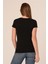 Yuvarlak Yaka Kısa Kollu Viskon Siyah Body 2