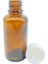 Cam Amber Şişe Içten Damlatmalı Kapak Beyaz 10 Adet 30 ml 2
