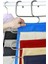 5 Katlı Krom Akıllı Pantalon - Eşarp Askısı - 2 Adet Krom 3