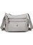 Özel Krinkıl Kumaş Çapraz Çanta Gri 1115 1