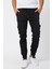 Slim Fit None Denim Yandan Cepli Bel Bağcıklı, Paçaları Lastikli Esnek Kumaş Erkek Kargo Pantolon 1