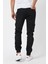 Slim Fit None Denim Yandan Cepli Bel Bağcıklı, Paçaları Lastikli Esnek Kumaş Erkek Kargo Pantolon 4