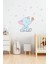 Sevimli Fil ve Yıldızlar Çocuk Odası Duvar Sticker 1