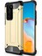 Huawei P40 Kılıf Koruyucu Çift Katmanlı Armor Case Gold 1