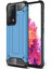 Samsung Galaxy S21 Ultra Kılıf Koruyucu Çift Katmanlı Armor Case Mavi 1