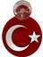 Türk Bayrağı Vantuzlu Pleksi Arma 1