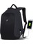 Smart Bag Secret USB Şarj Girişli Akıllı Sırt Çantası Füme 1