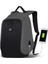 Smart Bag Secret USB Şarj Girişli Akıllı Sırt Çantası Gri 1