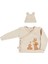 Tinylamb Fluffy Bear Organik Pamuk Penye Yeni Doğan Mini Set Patikli Pijama ve Uzun Kollu Kruvaze - 4 Parça 2