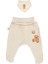 Tinylamb Fluffy Bear Organik Pamuk Penye Yeni Doğan Mini Set Patikli Pijama ve Uzun Kollu Kruvaze - 4 Parça 3