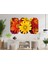 Sarı Kırmızı Çiçekler Mdf Tablo 0739 (Model D) 2