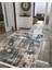 Retro Kaymaz Tabanlı Yıkanabilir Halı Kilim Yolluk Dijital Baskı Mavi44 1