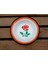 Kenarı Turuncu Kırmızı Güllü Desenli Çap Çinko Tabak 25 cm BEG_33 1