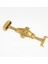 Atasaat Saat Deri Kordon Klipsi Kelebek Kilit Sarı Gold 18 mm 1
