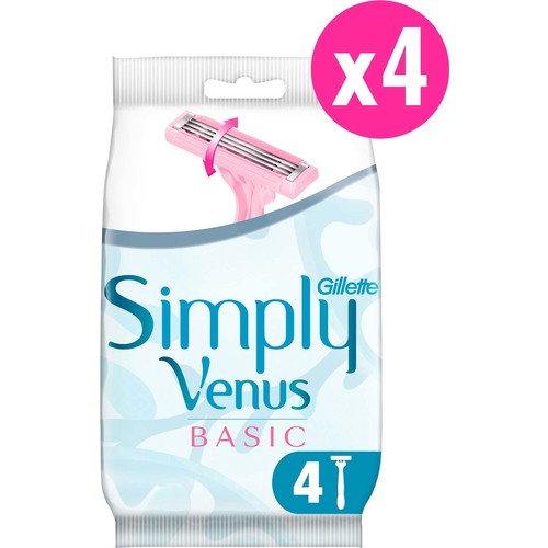 Gillette Simply Venus 3 Basic Tıraş Makinesi + 4'lü Yedek Tıraş Bıçağı Gillette Simply Venus 3 Basic Tıraş Makinesi + 4'lü Yedek Tıraş Bıçağı