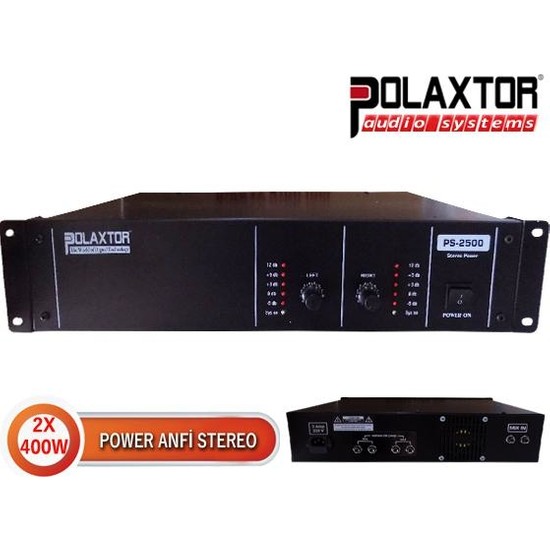 Polaxtor Power Anfi Stereo 2X400W Yerli Polaxtor PLX-PS2350