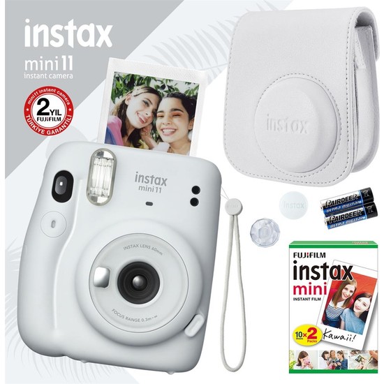 Fujifilm Instax Mini 11 Beyaz Fotoğraf Makinesi Seti 4