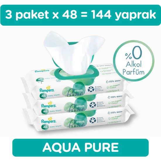 Prima Islak Havlu Aqua Pure 48'li 144 Yaprak