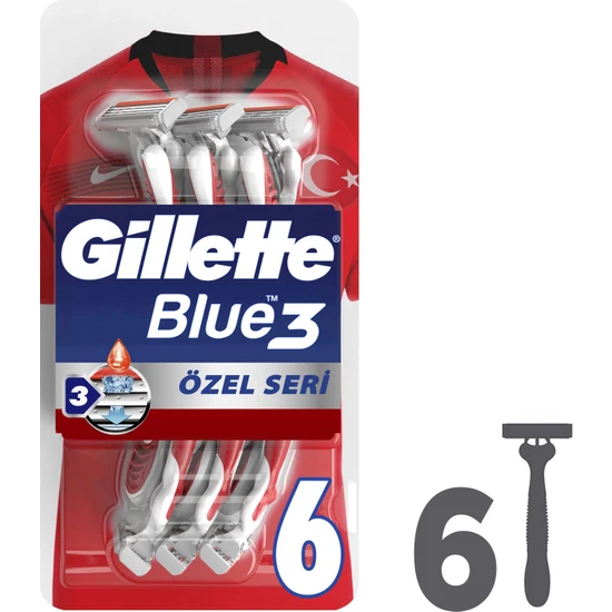 Gillette Blue3 Pride 6'lı Kullan At Tıraş Bıçağ