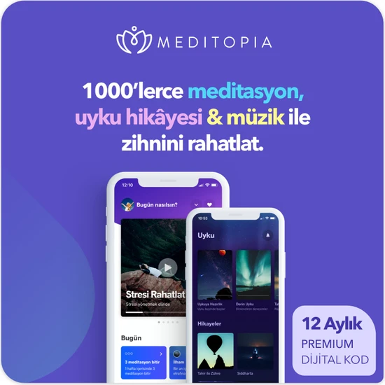 Meditopia Premium 12 Aylık Üyelik