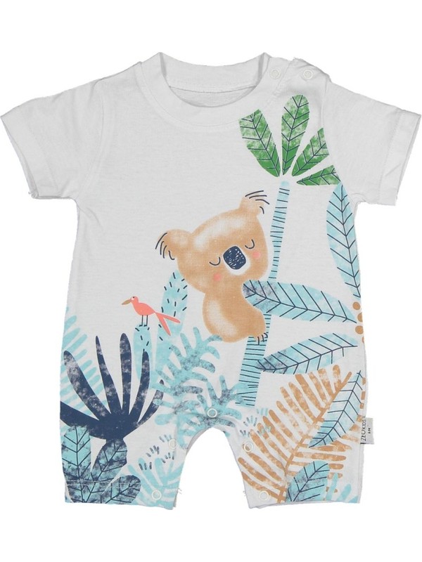 Mini Zeo Koala Desenli Yazlik Erkek Bebek Tulum Fiyati