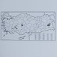 Evbuya Türkiye Haritası Kağıt Tahta (Silgili Tahta Kalemi Hediye)