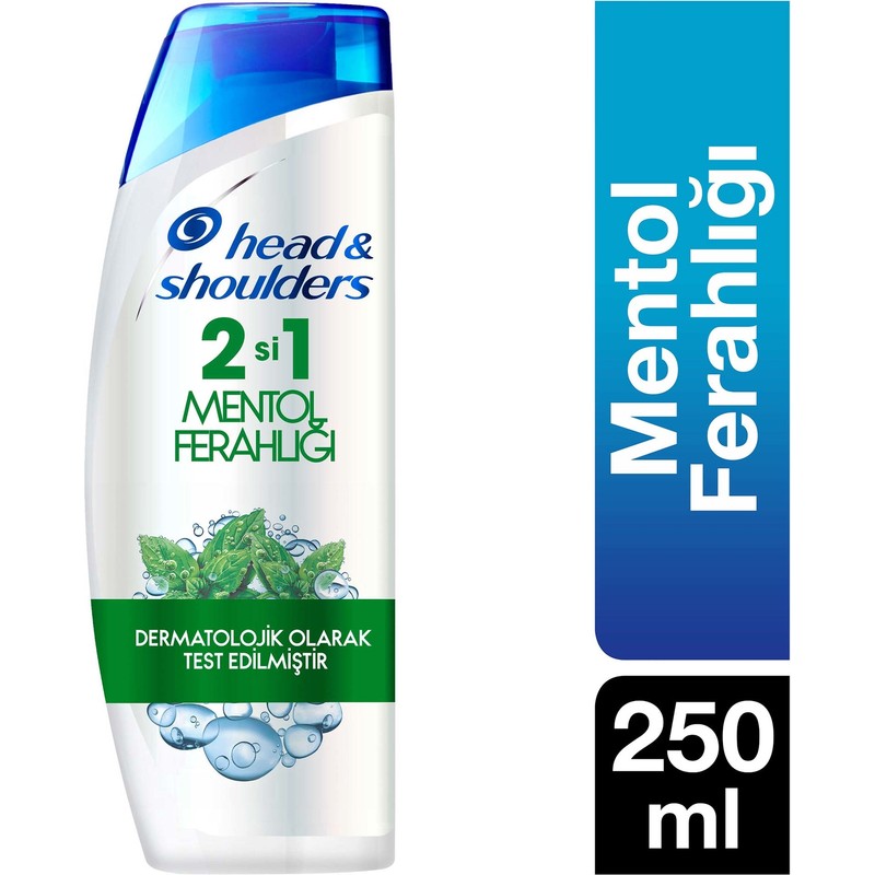 Head&Shoulders Head & Shoulders 2'si 1 Arada Mentol Ferahlığı Şampuan 250 ml Besleyici Etki Tüm Saçlar İçin