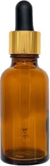 Kazan Hobi 30 ml Amber Cam Damlalıklı Kehribar Boş Şişe, 10ADET