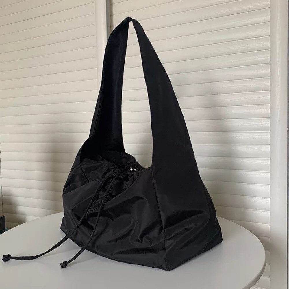 Mute Bag Süet Black Tote Bag / Siyah Çapraz Kullanıma Uygun Süet Kadın Omuz Çantası (50*30)