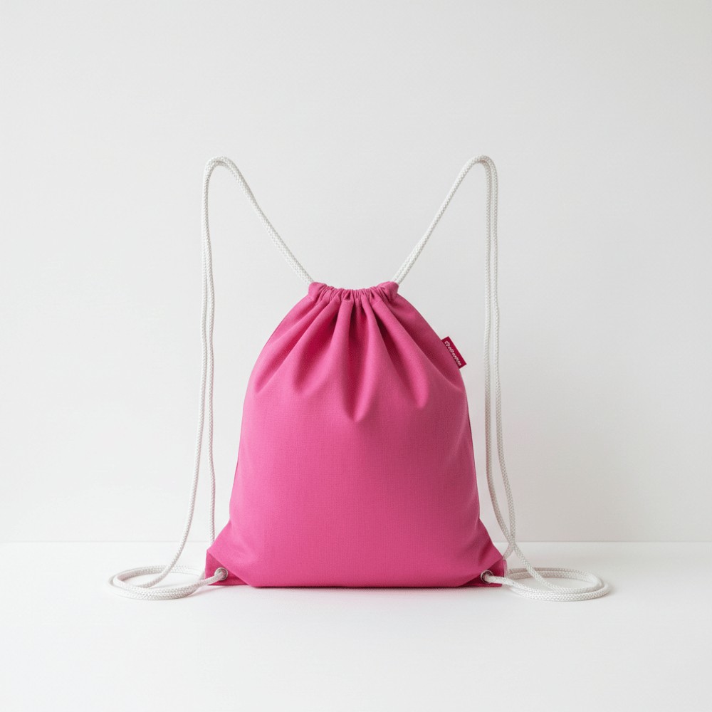 Baghashtag Pembe Mini Sırt Bez Çanta görsel 2