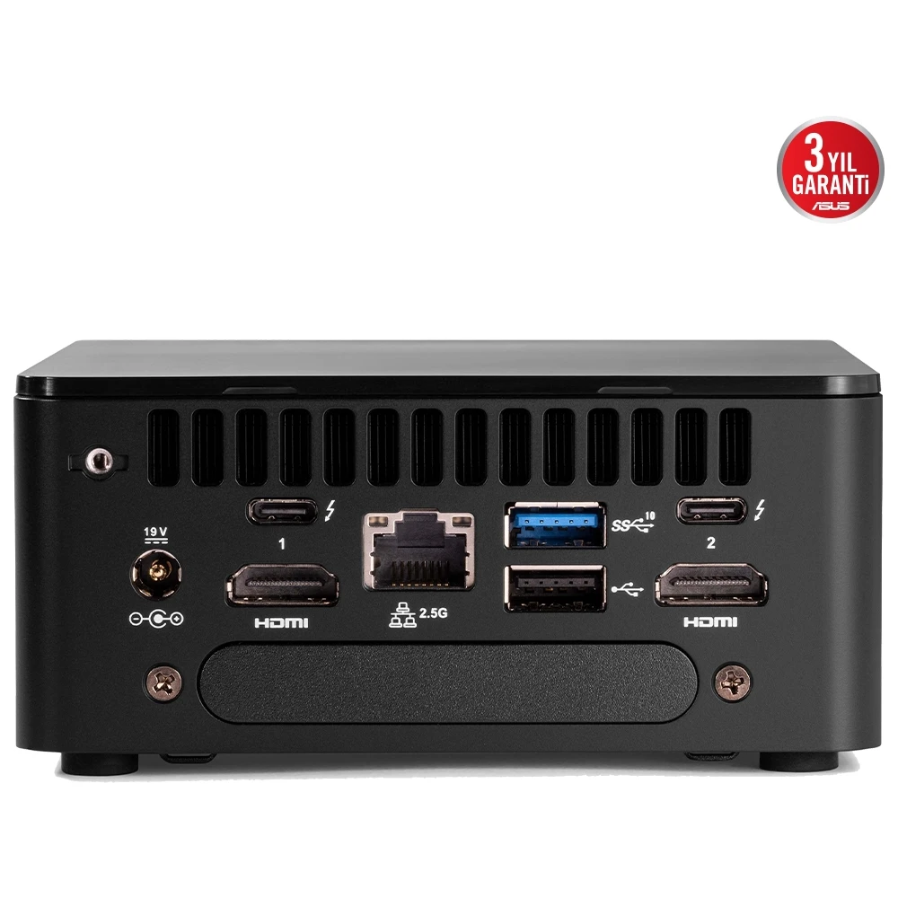 Resim ASUS NUC12 Pro Tall Kit Intel Core i7-1260P Barebone FreeDos Mini Bilgisayar (NUC12WSHI7) 