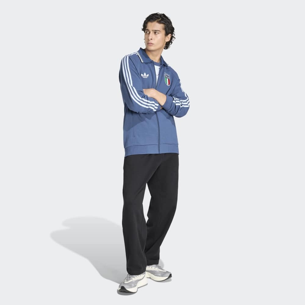 adidas JY9599 Fıgc A Og Jk Italya Deplasman Anthem Erkek Eşofman Üstü görsel 4