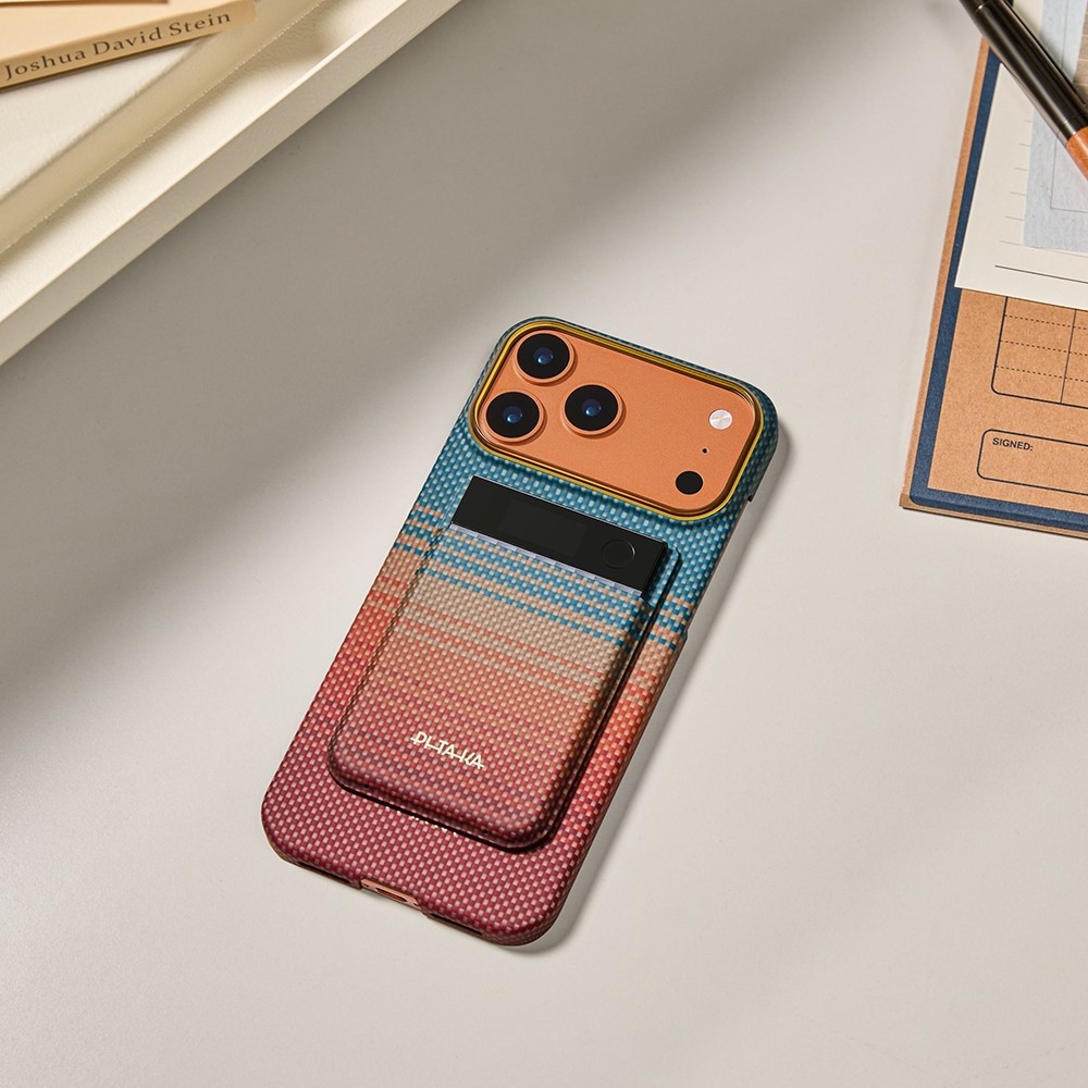 Pitaka Plaud Note Sunset 2.0 California Dream Serisi Magmod Kartlık ve Şarj Seti Mavi-Kahverengi görsel 6