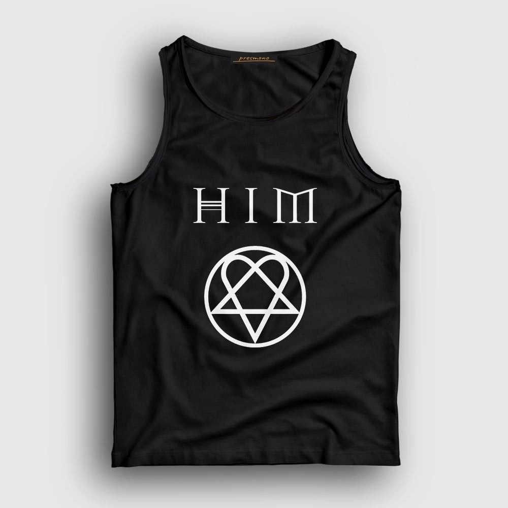 Presmono Unisex Siyah Logo Him Atlet