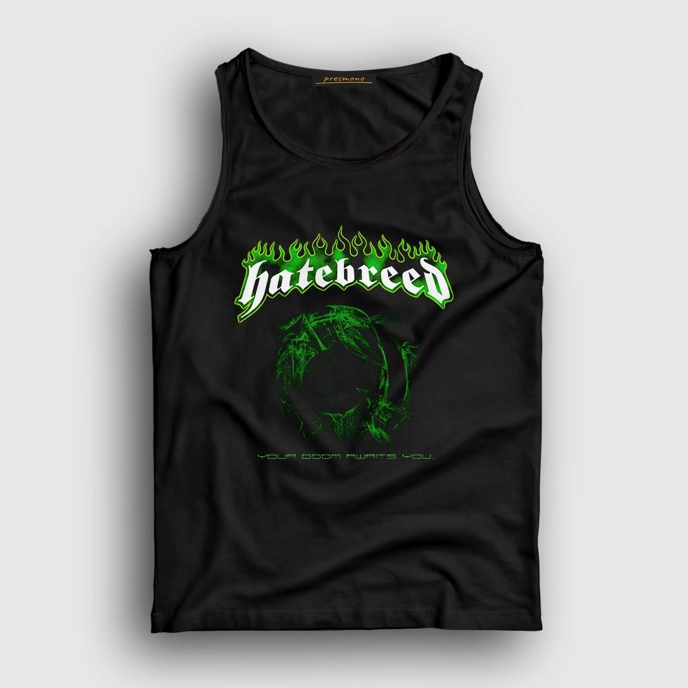 Presmono Unisex Siyah Doom Hatebreed Atlet