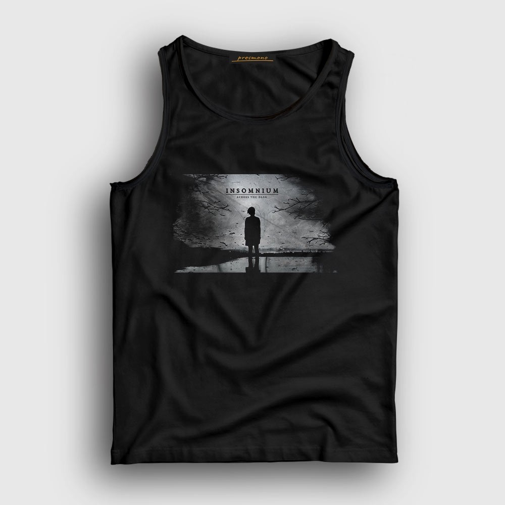 Presmono Unisex Siyah Dark Insomnium Atlet