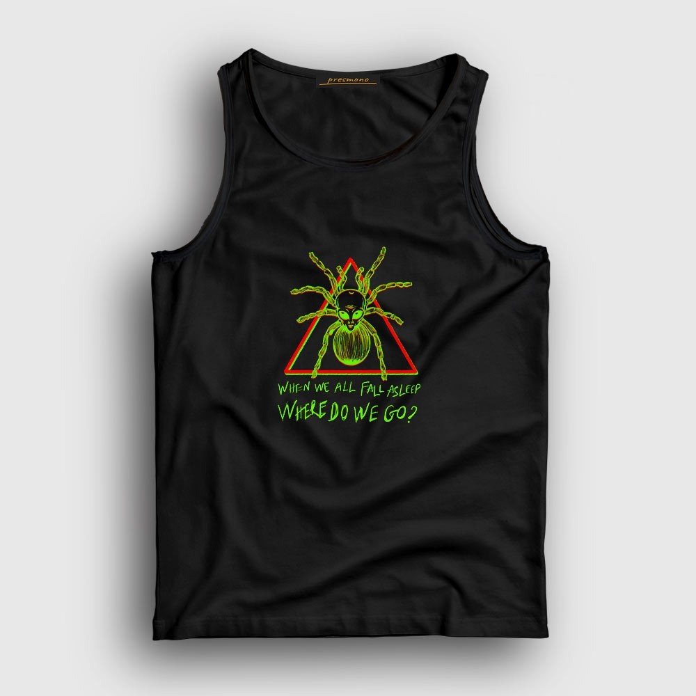 Presmono Unisex Siyah Asleep Billie Eilish Atlet