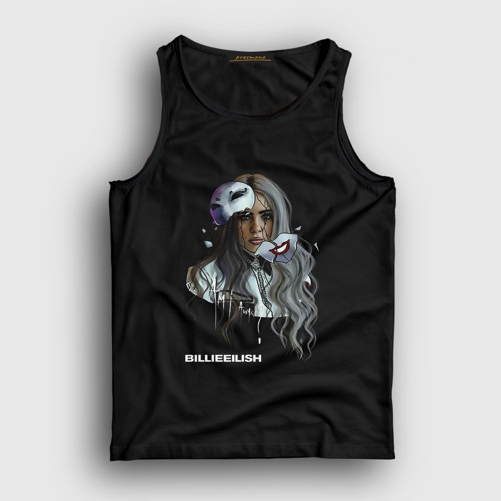 Presmono Unisex Siyah Awake Billie Eilish Atlet