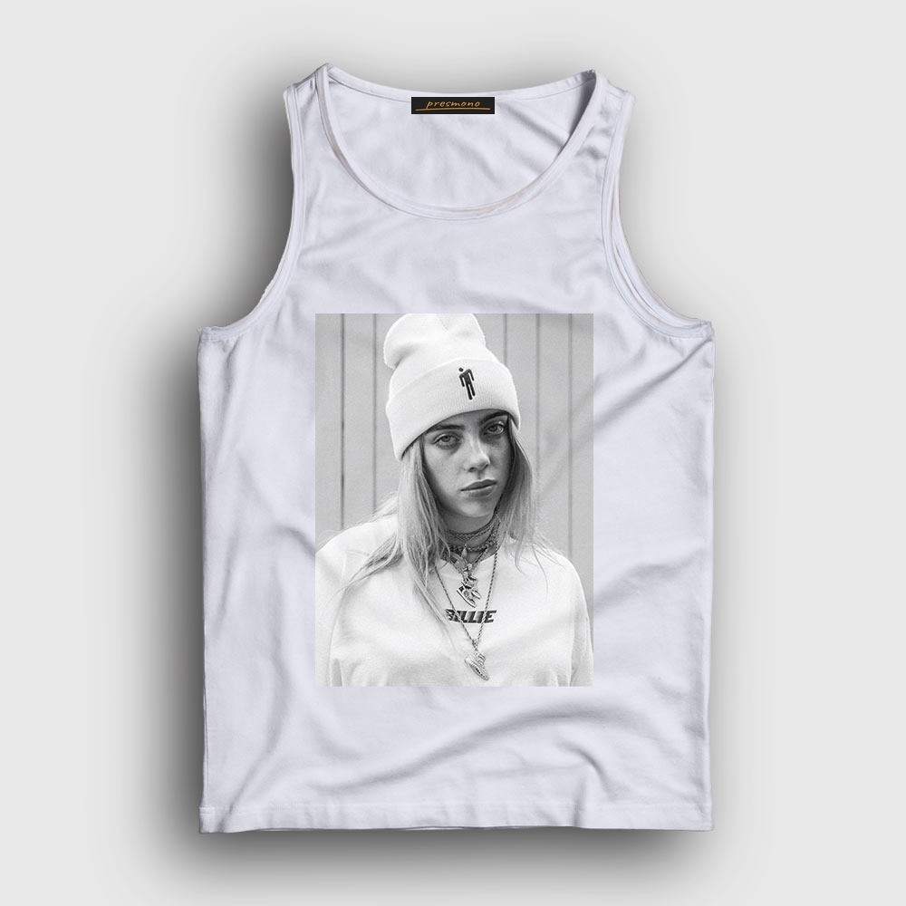Presmono Unisex Beyaz Billie Eilish Atlet