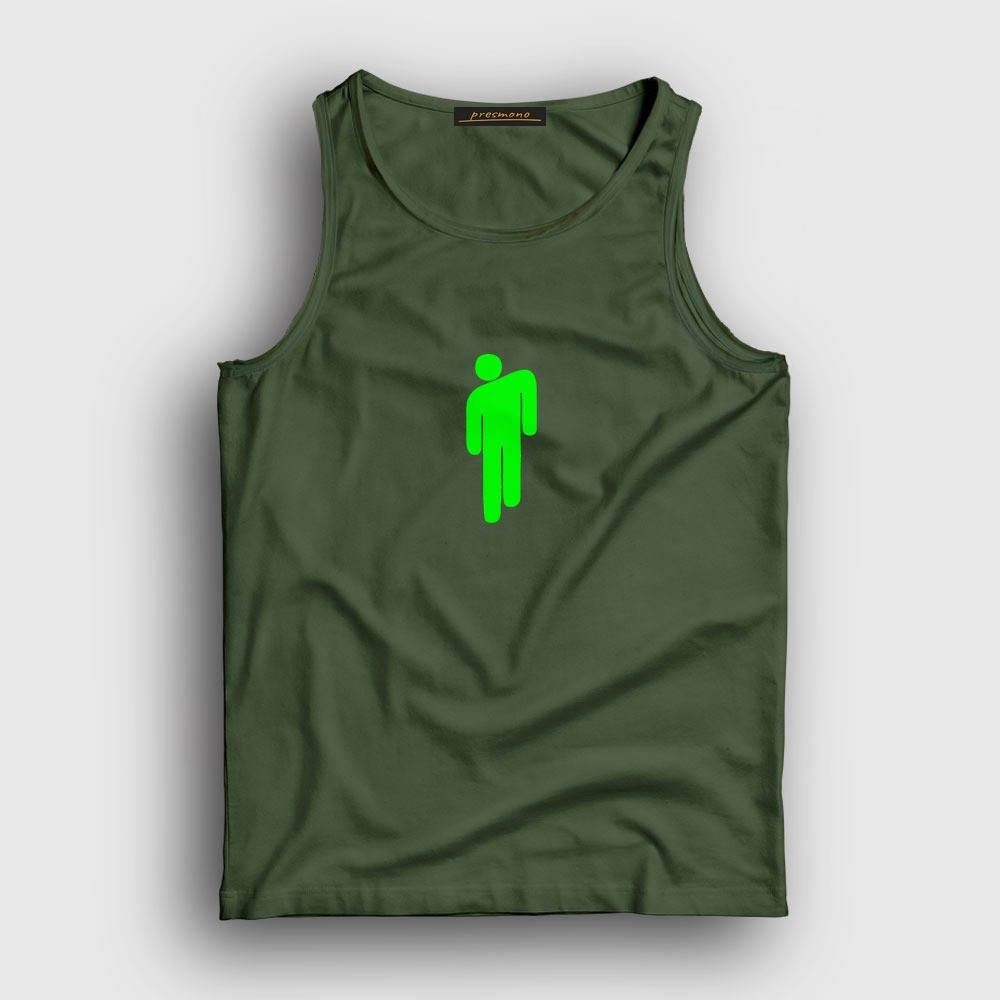 Presmono Unisex Haki Blohsh Billie Eilish Atlet görsel 3