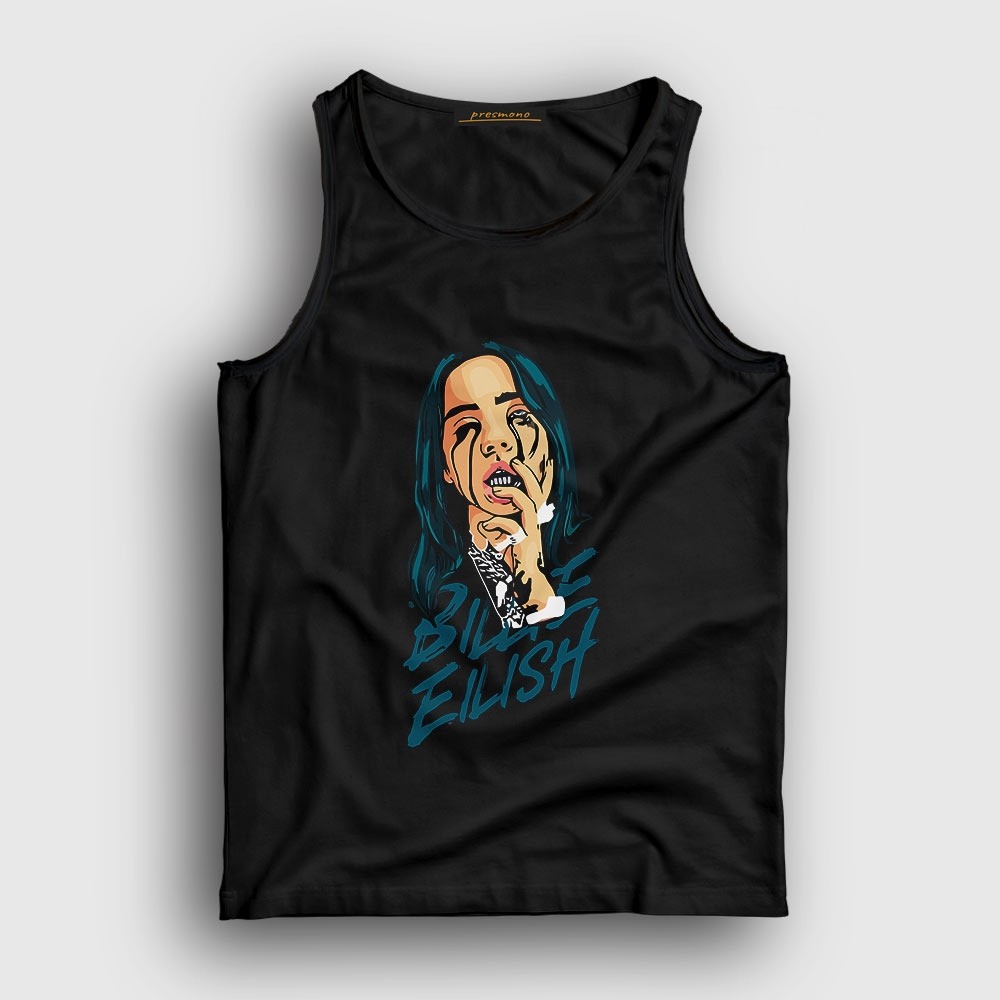 Presmono Unisex Siyah Over Billie Eilish Atlet