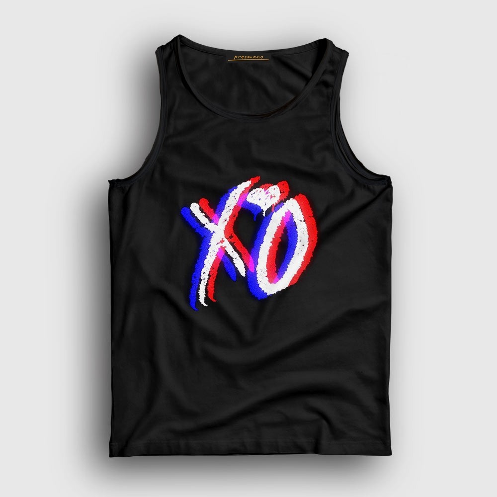 Presmono Unisex Siyah Glitch Xo The Weeknd Atlet