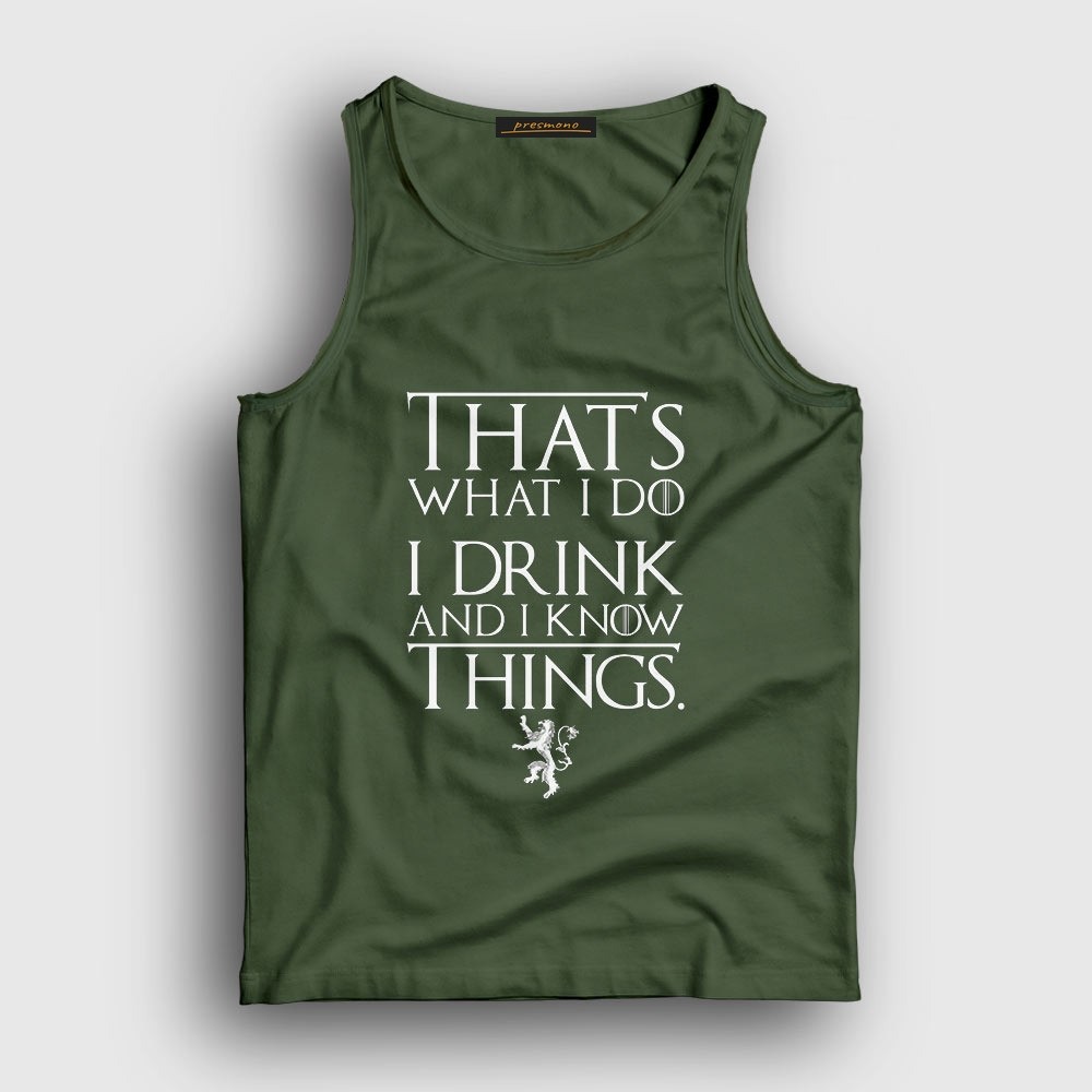 Presmono Unisex Haki Drink Game Of Thrones Atlet